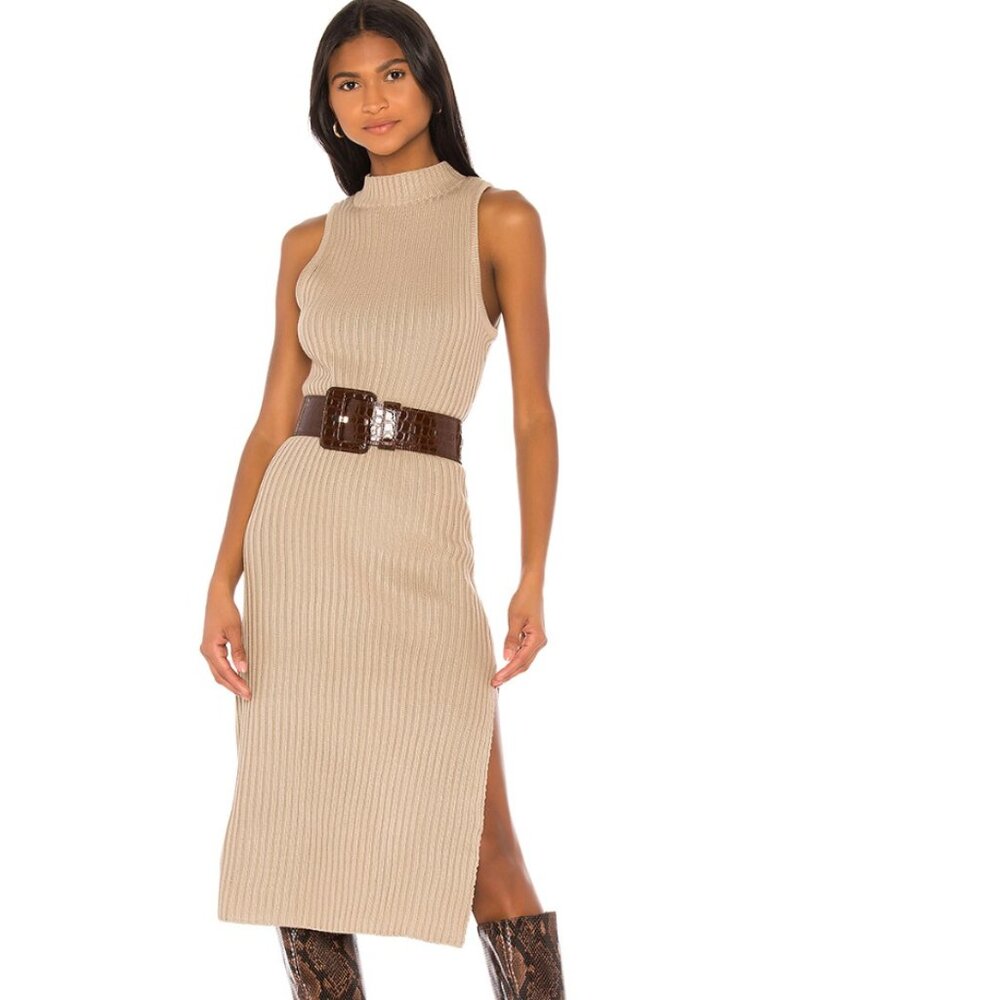 Ribbed Midi Knit Dress
